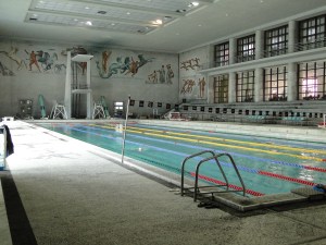 50 metres mosaic swimming pool in the Foro Italico